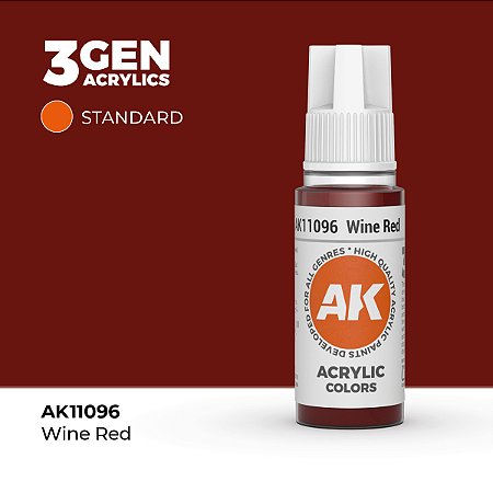Tinta Acrílica WINE RED - AK Interactive (17ml)
