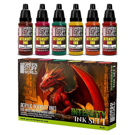 Conjunto Intensity INK SET 1 - Green Stuff World (Box x6 17ml)