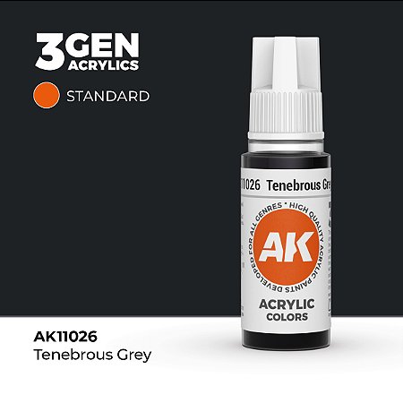 Tinta Acrílica TENEBROUS GREY - AK Interactive (17ml)