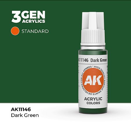 Tinta Acrílica DARK GREEN - AK Interactive (17ml)