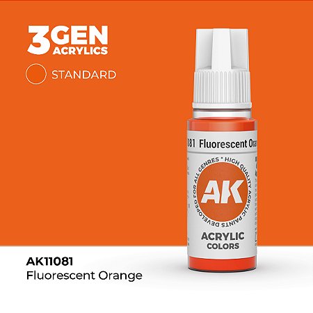 Tinta Acrílica FLUORESCENT ORANGE - AK Interactive (17ml)