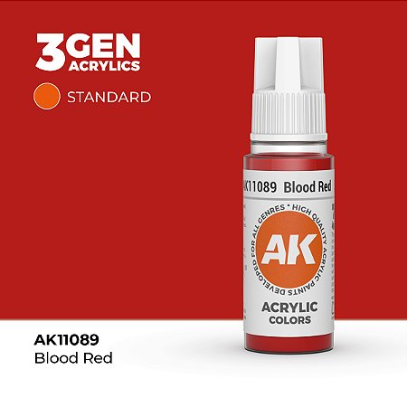 Tinta Acrílica BLOOD RED - AK Interactive (17ml)