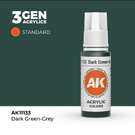 Tinta Acrílica DARK GREEN GREY - AK Interactive (17ml)