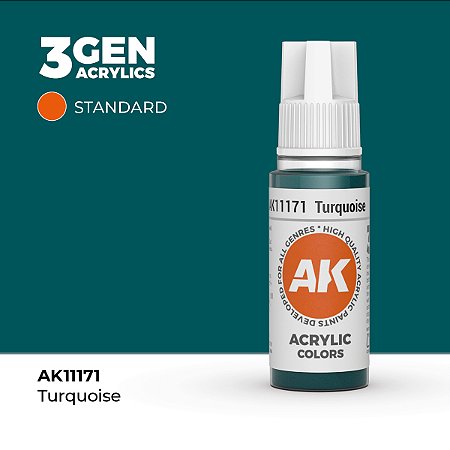 Tinta Acrílica TURQUOISE - AK Interactive (17ml)