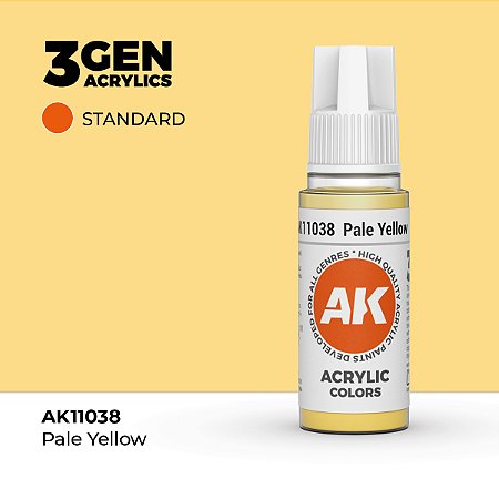 Tinta Acrílica PALE YELLOW - AK Interactive (17ml)