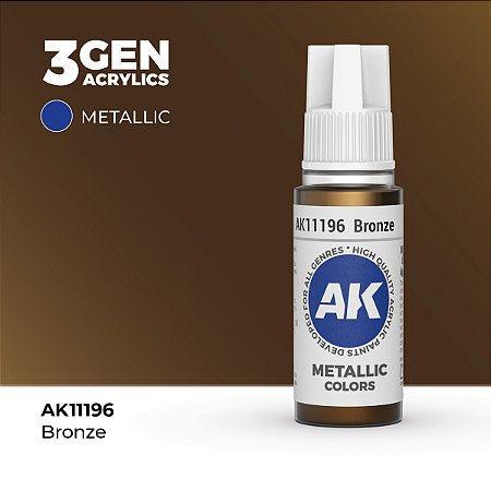 Tinta Metálica BRONZE - AK Interactive (17ml)