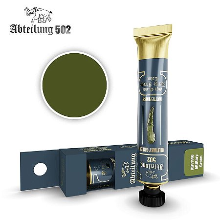 Tinta Acrílica Artística MILITARY GREEN - AK Interactive/Abteilung 502 (20ml)