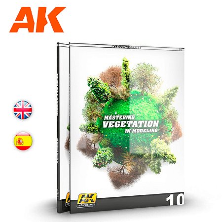Livro AK Interactive: Dominando a Vegetação na Modelagem vol.10 (Inglês)