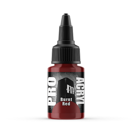 Tinta Acrílica Artística BURNT RED - Pro Acryl (22ml)