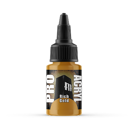 Tinta Acrílica Metálica RICH GOLD - Pro Acryl (22ml)