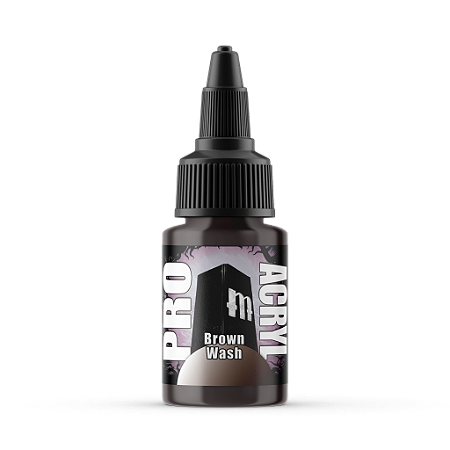 Wash Acrílico BROWN - Pro Acryl (22ml)