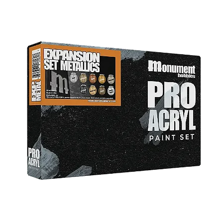 Conjunto Tintas Acrílicas Artísticas METALLICS - Pro Acryl (Box 9x 22ml)