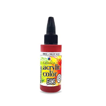 Tinta Acrílica Game - DEEP RED - Talento (30ml)