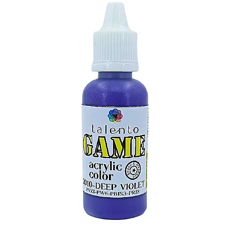 Tinta Acrílica Game - DEEP VIOLET - Talento (20ml)