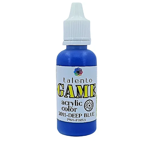 Tinta Acrílica Game - DEEP BLUE - Talento (20ml)