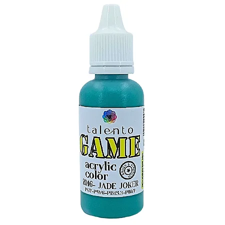 Tinta Acrílica Game - JADE "JOKER" - Talento (20ml)