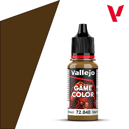 Tinta Acrílica Game Color LEATHER BROWN - Vallejo (18ml)