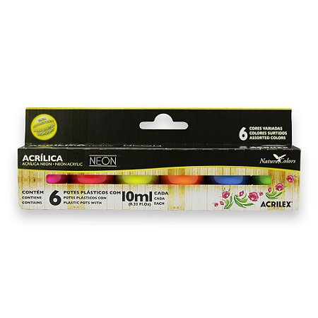 Kit NEON - Acrilex (Box x6 10ml)