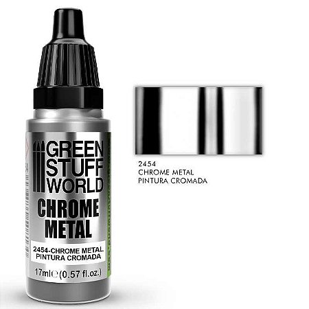 Tinta Metálica Green Stuff World - CHROME - cromado 17ml
