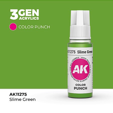 Tinta Acrílica Color Punch SLIME GREEN - AK Interactive (17 ml)