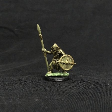 Goblin Lanceiro - Miniatura de Metal para RPG