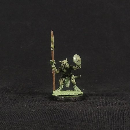 Kobold Lanceiro - Miniatura de Metal para RPG