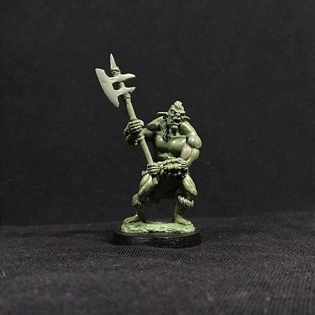 Orc Bárbaro - Miniatura de Metal para RPG