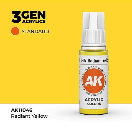 Tinta Acrílica RADIANT YELLOW - AK Interactive (17ml)