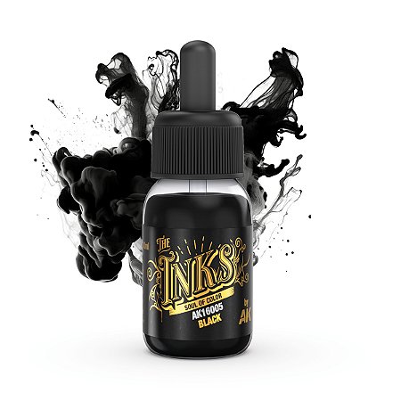 Ink Acrílica BLACK - AK Interactive (30ml)