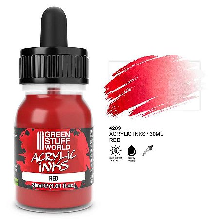 Ink Acrílica de Alta Cobertura VERMELHO - Green Stuff World (30ml)