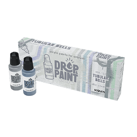 Conjunto Tintas Acrílicas Drop & Paint - TUBULAR BELLS - Scale75 (Box x8 17ml)