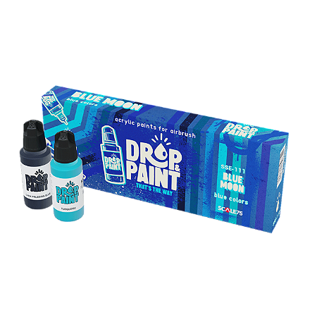Conjunto Tintas Acrílicas Drop & Paint - BLUEMOON - Scale75 (Box x8 17ml)