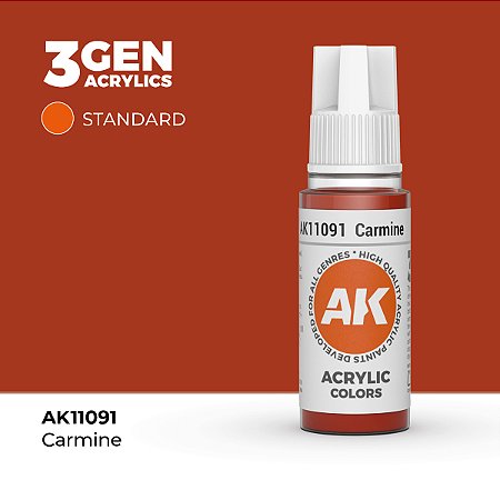 Tinta Acrílica CARMINE - AK Interactive (17ml)