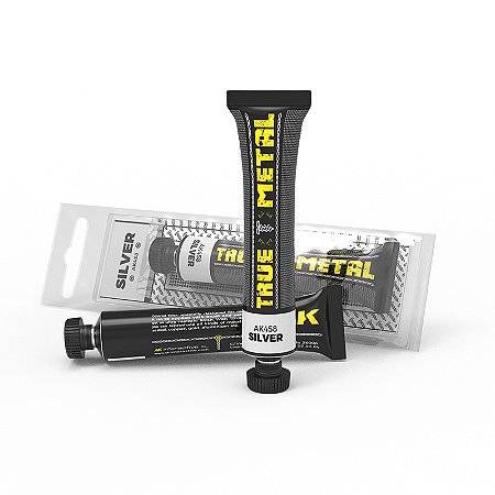 Tinta Metálica TRUE METAL SILVER - AK Interactive