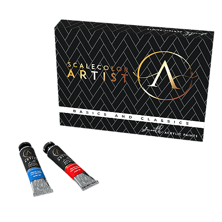 Conjunto Tintas Acrílicas Artist: BASICS AND CLASSICS - Scale75 (Box x12 20ml)