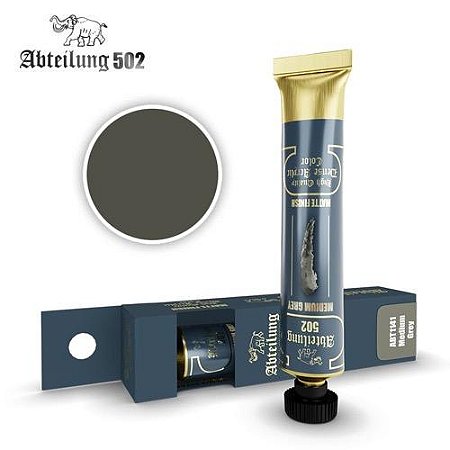 Tinta Acrílica Artística MEDIUM GREY - AK Interactive/Abteilung 502 (20ml)