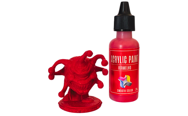 Tinta Acrílica VERMELHO - Smooth 3d (20ml)