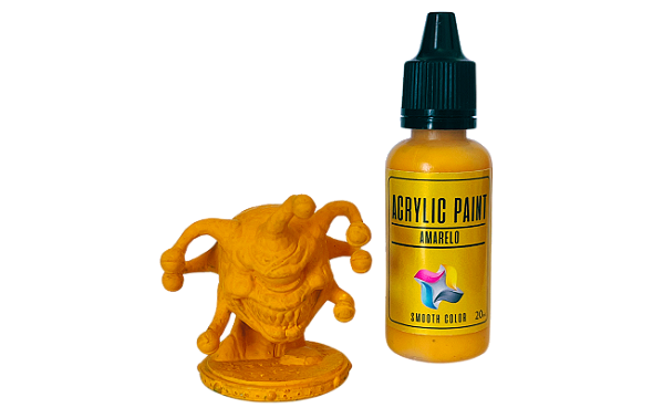 Tinta Acrílica AMARELO - Smooth 3d (20ml)