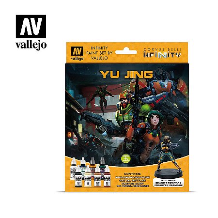 Conjunto de tintas Acrílica Vallejo Game Color - Yu Jing: Infinity 8x potes de 17ml + 1 miniatura