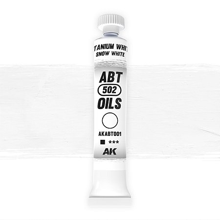 Tinta Óleo TITANIUM WHITE / SNOW WHITE - AK Interative/Abteilung 502 (20ml)