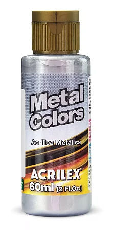 Tinta Metal Colors ALUMINIO - Acrilex (60ml)