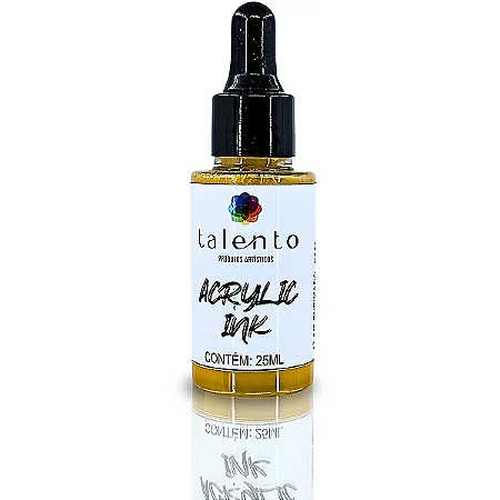 Ink Acrílica AMARELO QUEIMADO - Talento (25ml)