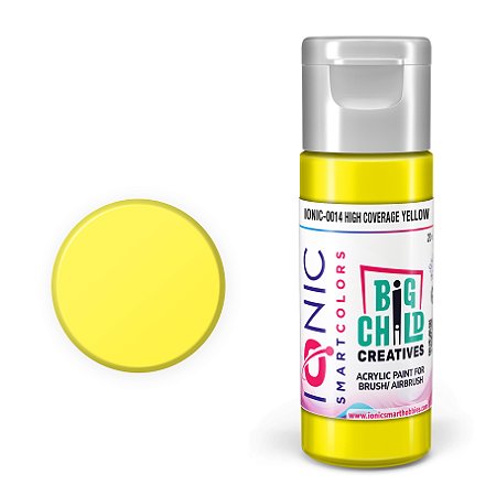 Tinta Acrílica HIGH COVERAGE YELLOW (Amarelo) - IONIC (20ml)