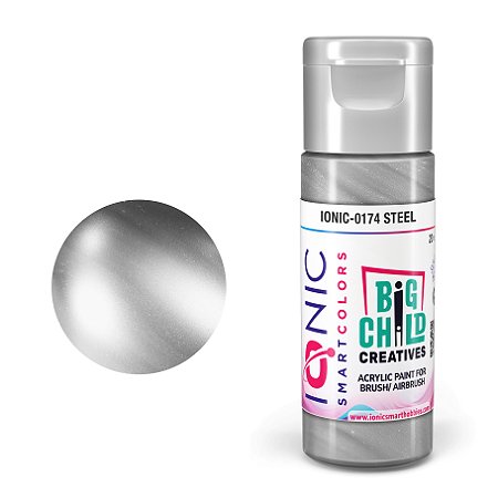 Tinta Acrílica STEEL (Aço) - IONIC (20ml)