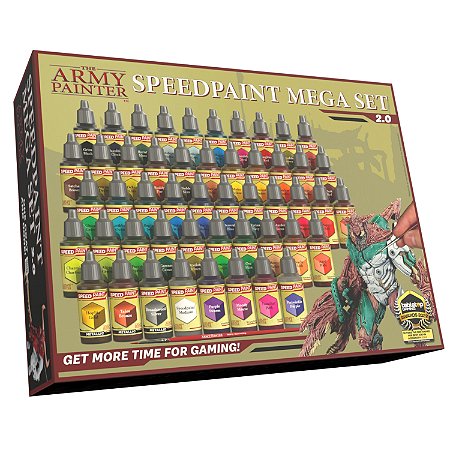 Conjunto de Tintas Acrílicas: Speedpaint Mega Set 2.0 - Army Painter (50x 18ml)