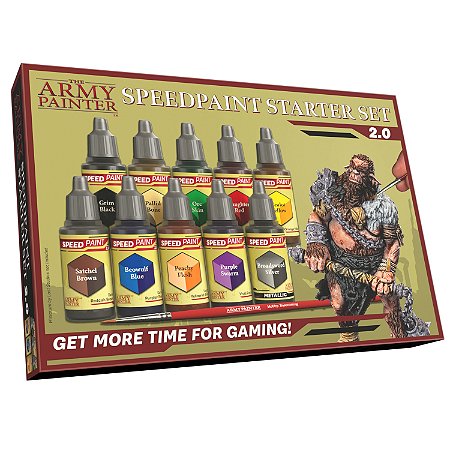 Conjunto de Tintas Acrílicas: Speedpaint Starter Set 2.0 - Army Painter (10x 18ml)
