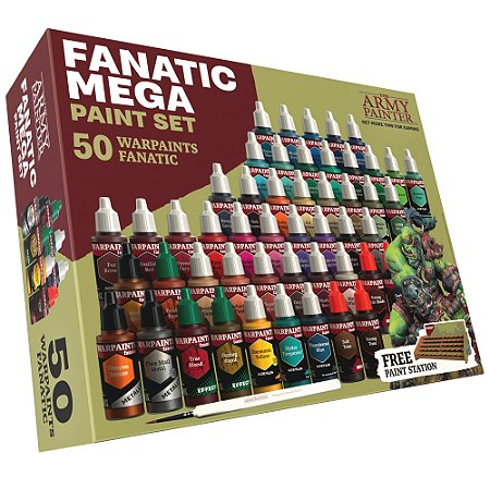 Conjunto de Tintas Acrílicas: Warpaints Fanatic: Mega Set - Army Painter (50x 18ml)