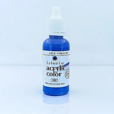 Tinta Acrílica Acrylic Color - AZUL COBALTO - Talento (20ml)