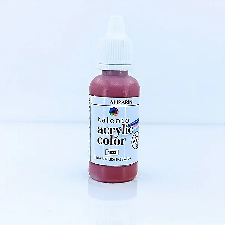 Tinta Acrílica Acrylic Color - ALIZARIN - Talento (20ml)