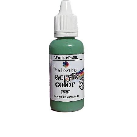 Tinta Acrílica Acrylic Color - VERDE BRASIL - Talento (20ml)